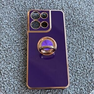 Purple and Gold Phone Case for moto G 5G